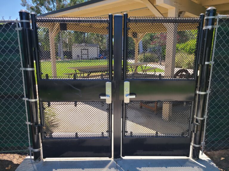secure iron gate