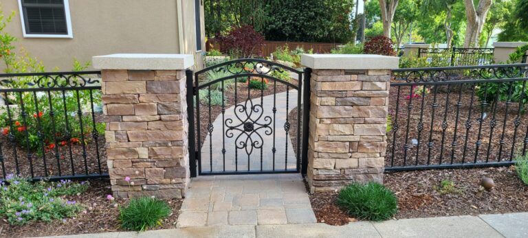 iron fence and gate