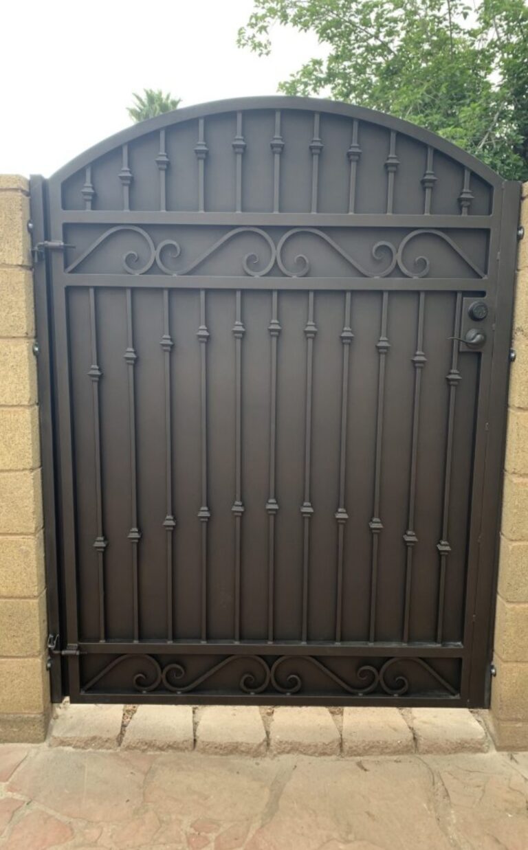 iron fence and gate