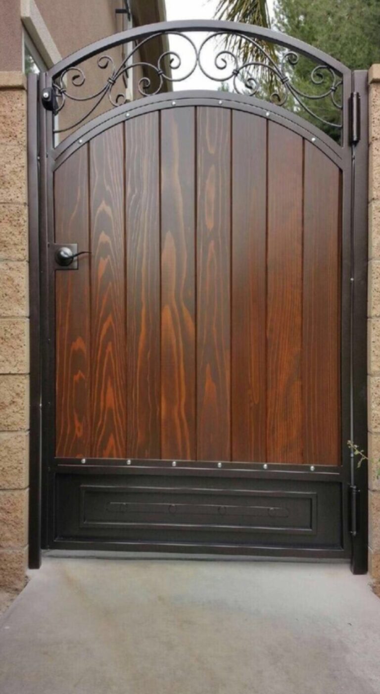 iron and wood gate