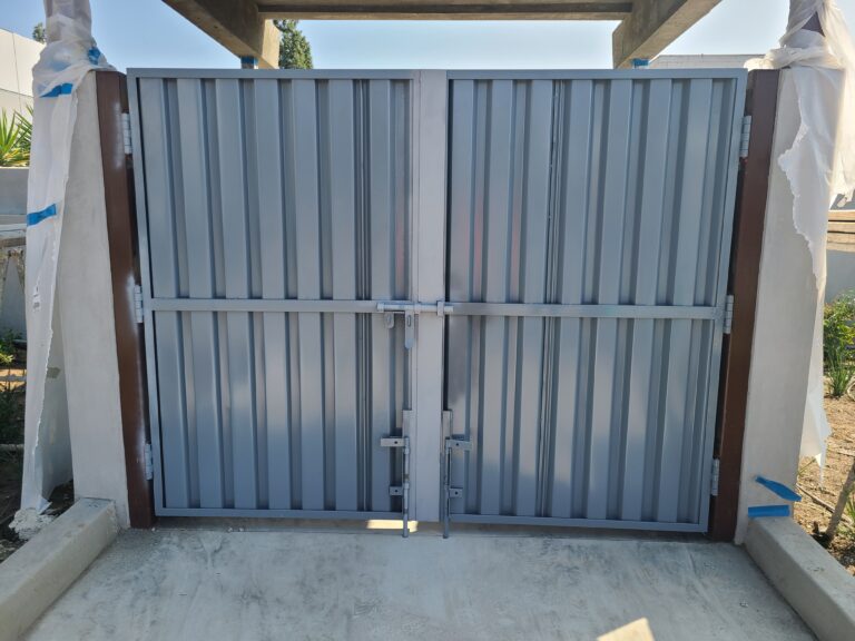 iron dumpster gate