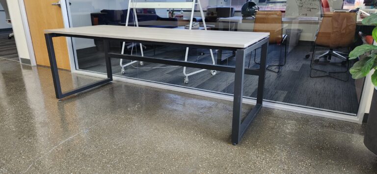 iron and wood table
