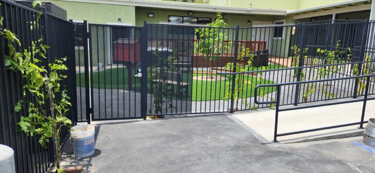 iron fence and gate