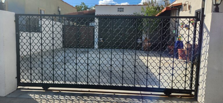 Ornate Driveway Iron Gate