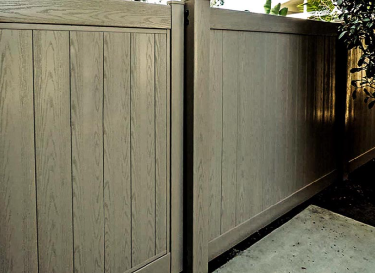 duragrain green vinyl fence