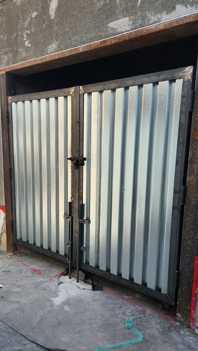 iron dumpster gate